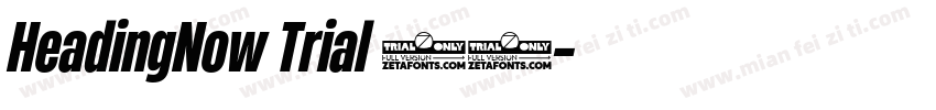 HeadingNow Trial 47字体转换